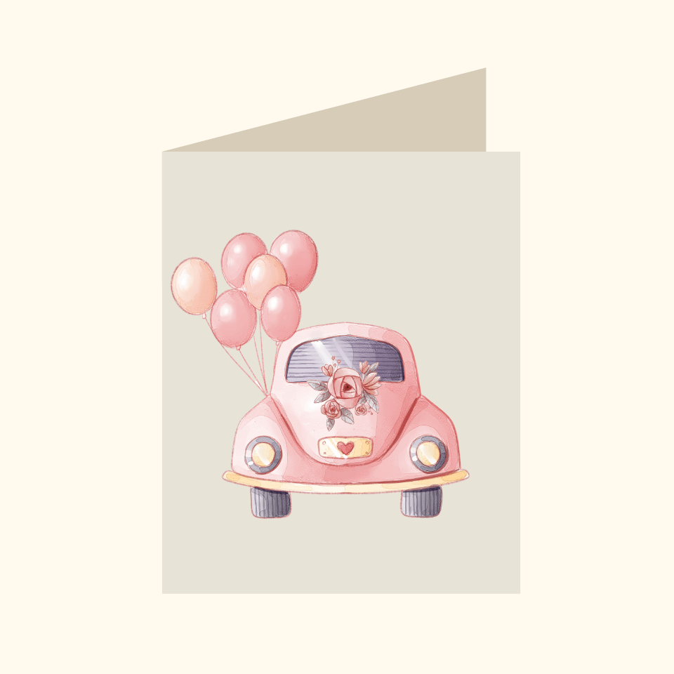 Pink Car Baloons