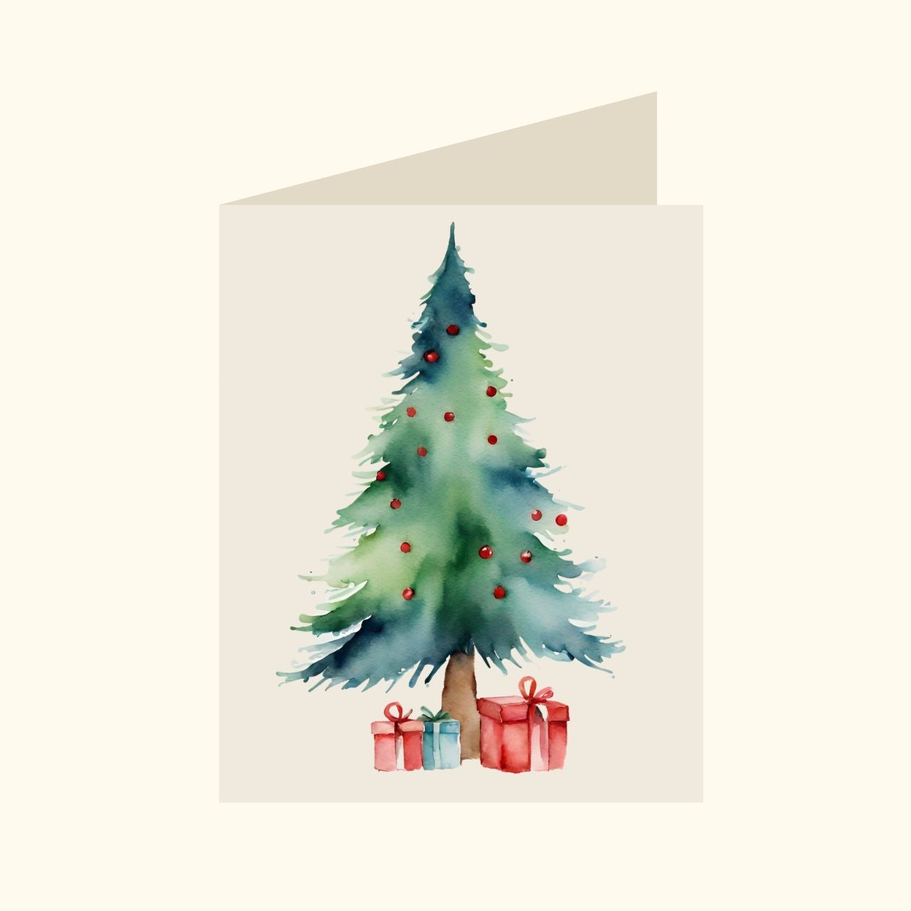 Watercolor Christmas Tree