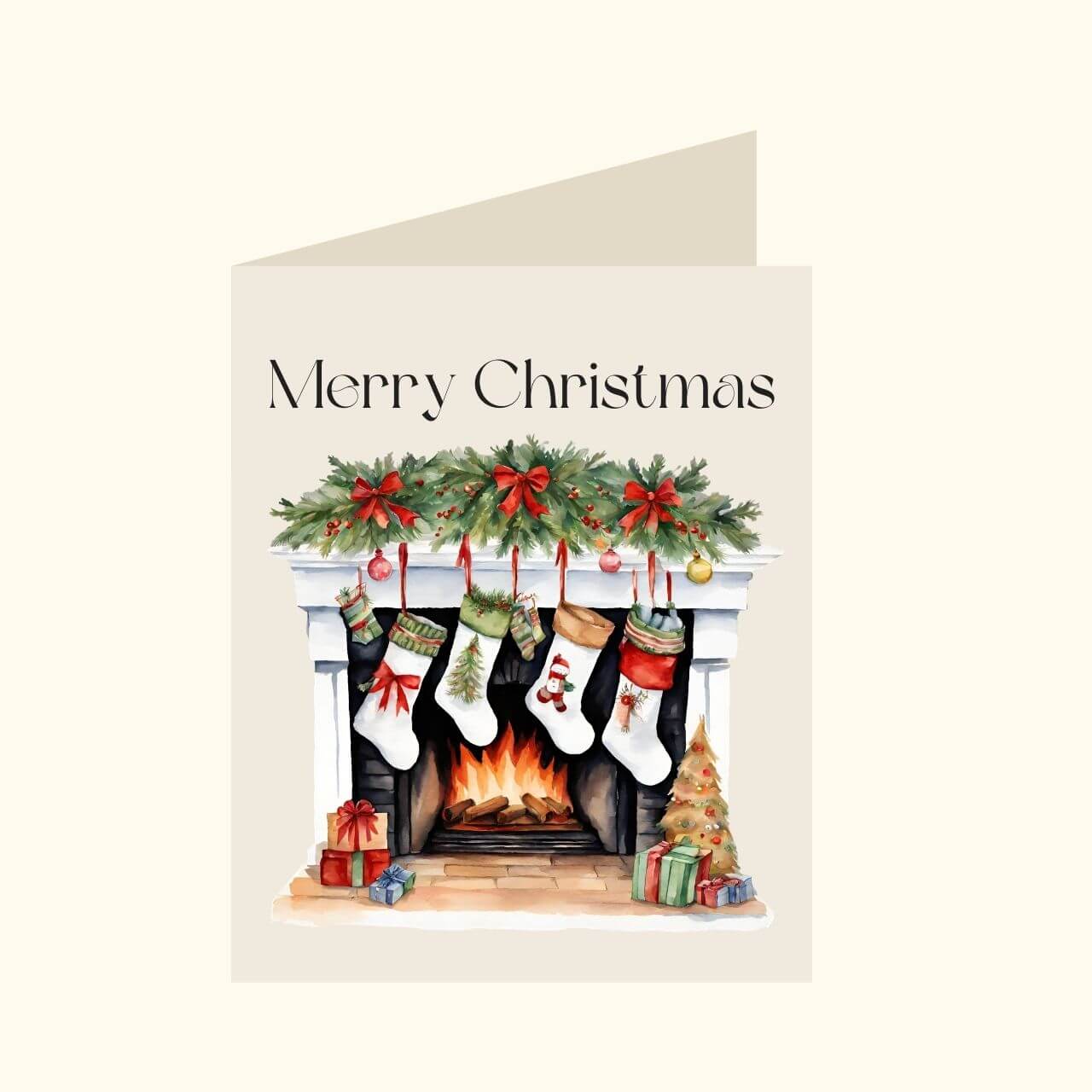 Merry Christmas Fire Place