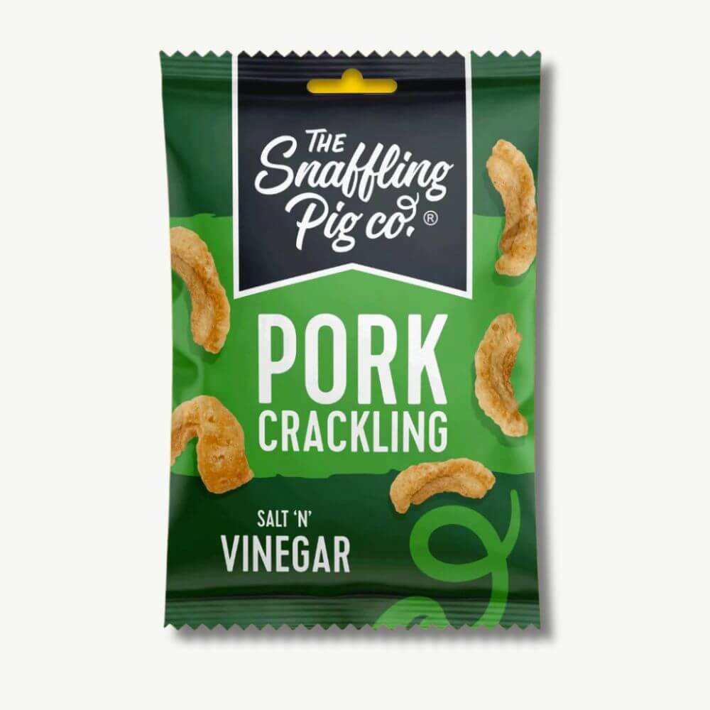 Salt 'N' Vinegar Pork Crackling Packets 45g