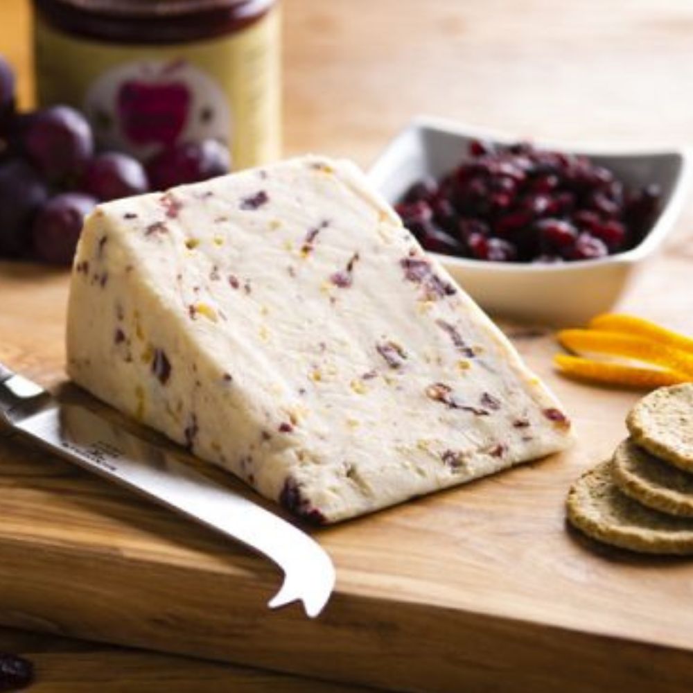 Cranberry & Orange Peel Cheese 200g Wedge