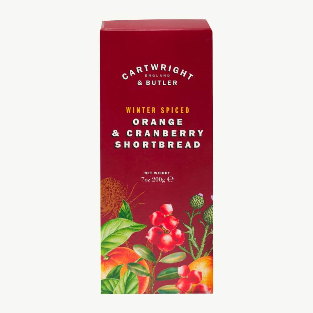 Winter Wonderland Spiced Orange & Cranberry Shortbread 200g