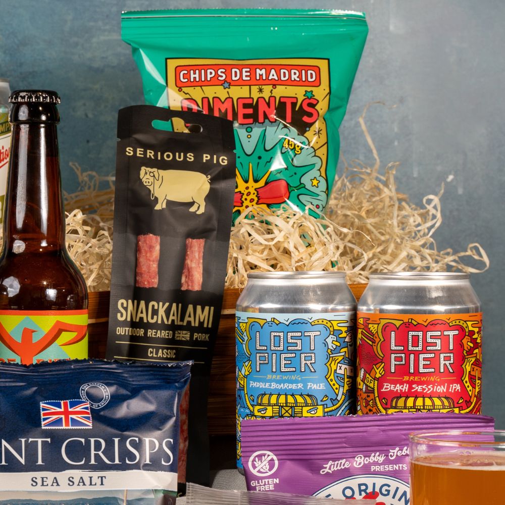 Luxury Craft Beer & Snacks Basket