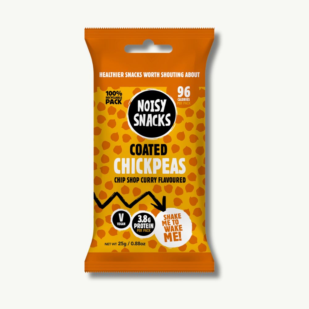Noisy Snacks Coated Chickpeas Chip Shop Curry 25g