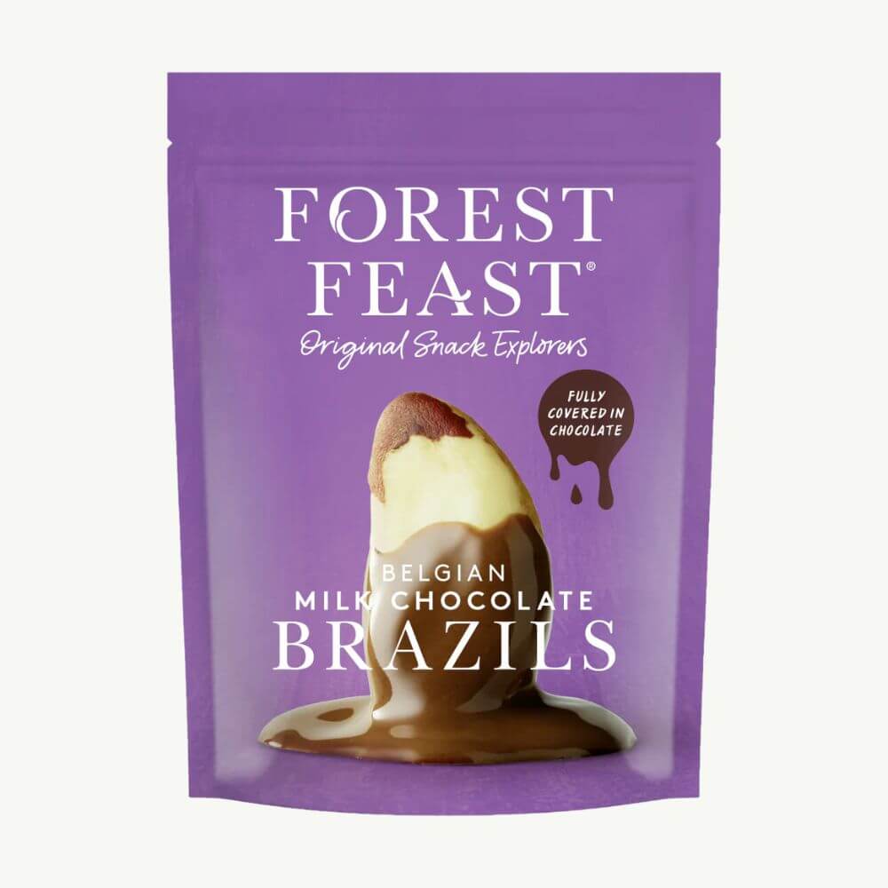 Belgian Milk Chocolate Brazils 120g