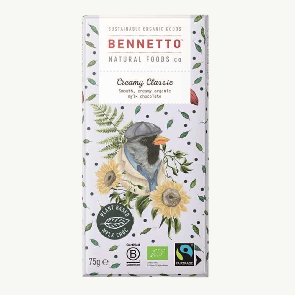 Bennetto Creamy Classic Chocolate Bar 75g