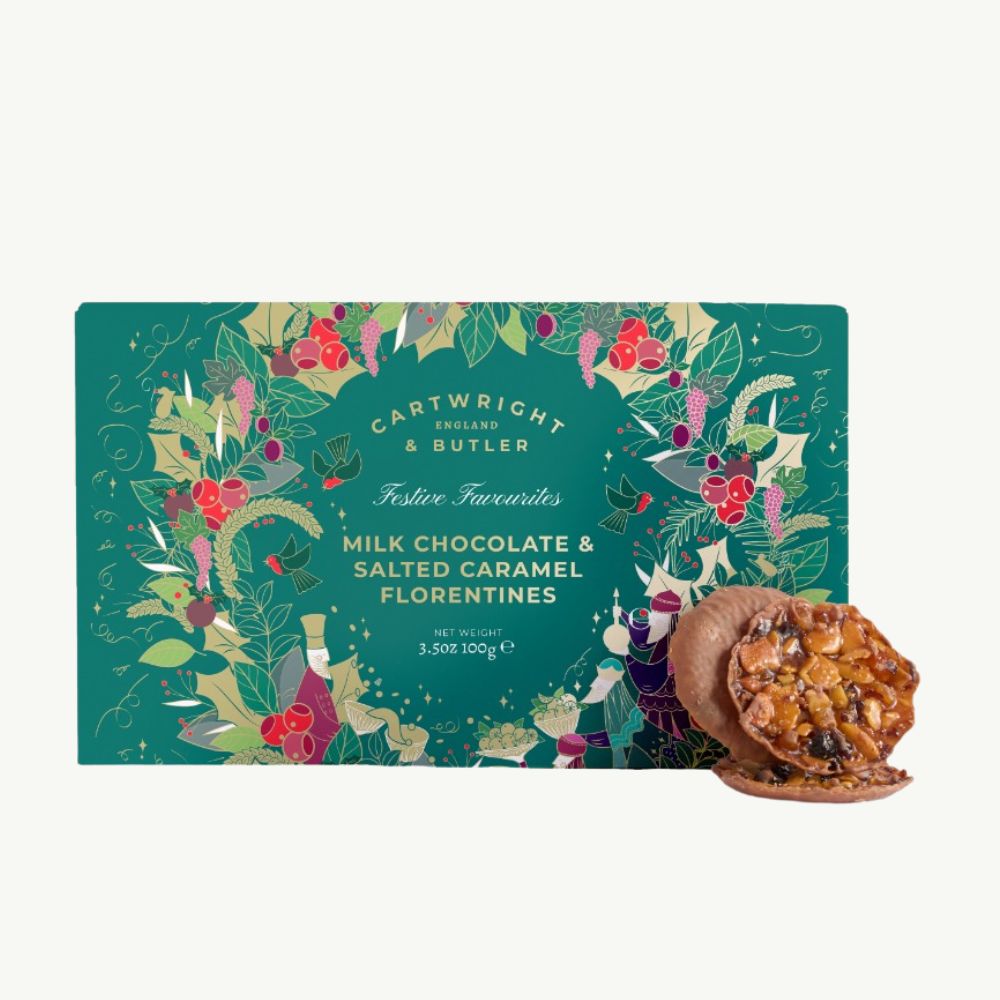 Milk Chocolate & Salted Caramel Florentines 100g