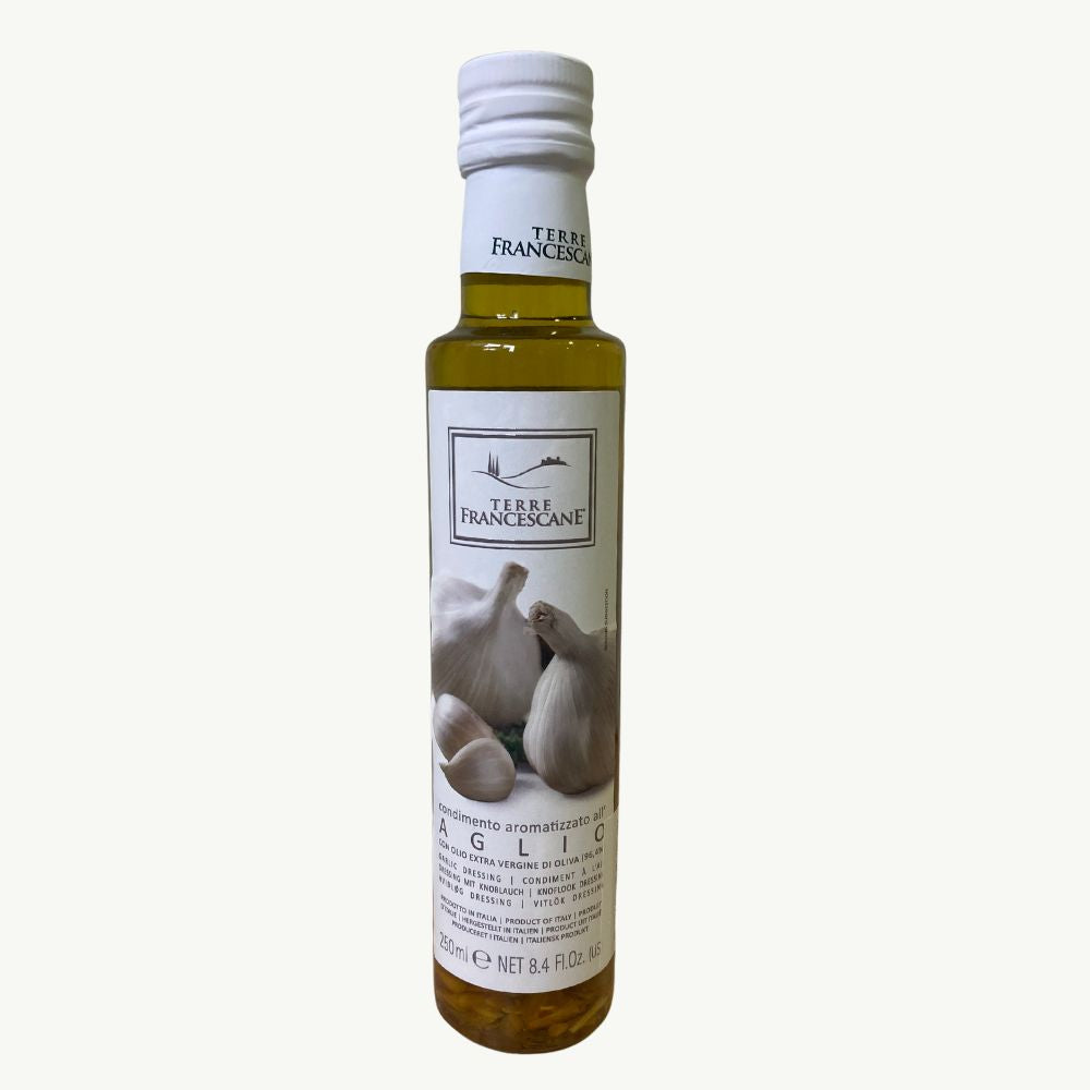 Olio Extra all'Aglio, Extra Virgin Olive Oil Flavoured with Garlic (250ml)