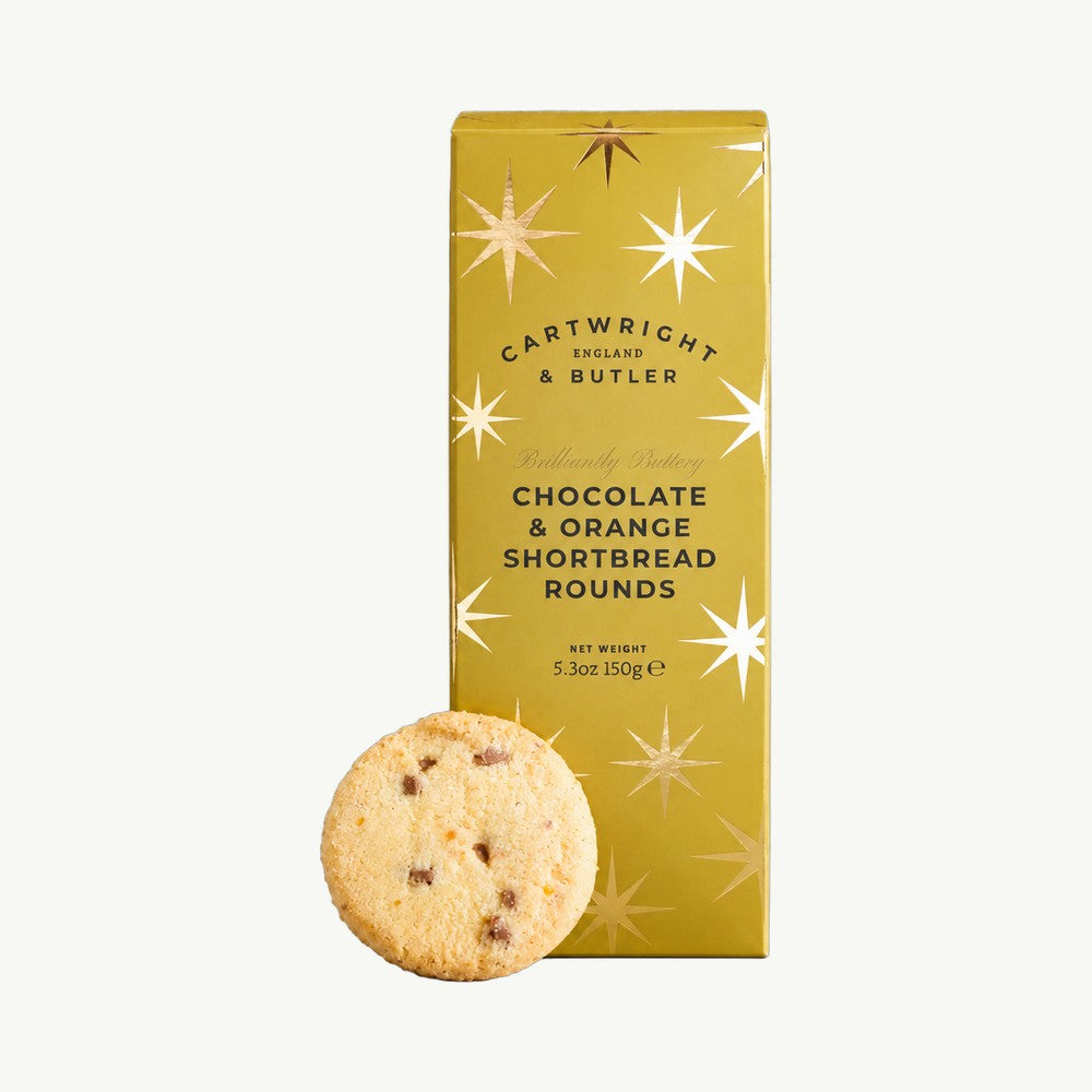 Chocolate & Orange Shortbread Rounds 150g