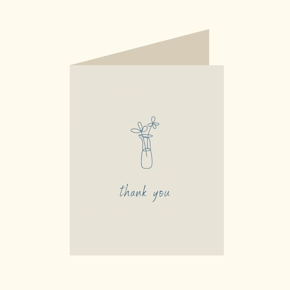 Thank You Minimal Vase