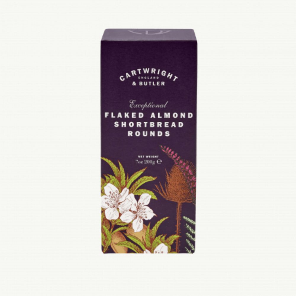 Flaked Almond Shortbread Rounds 200g
