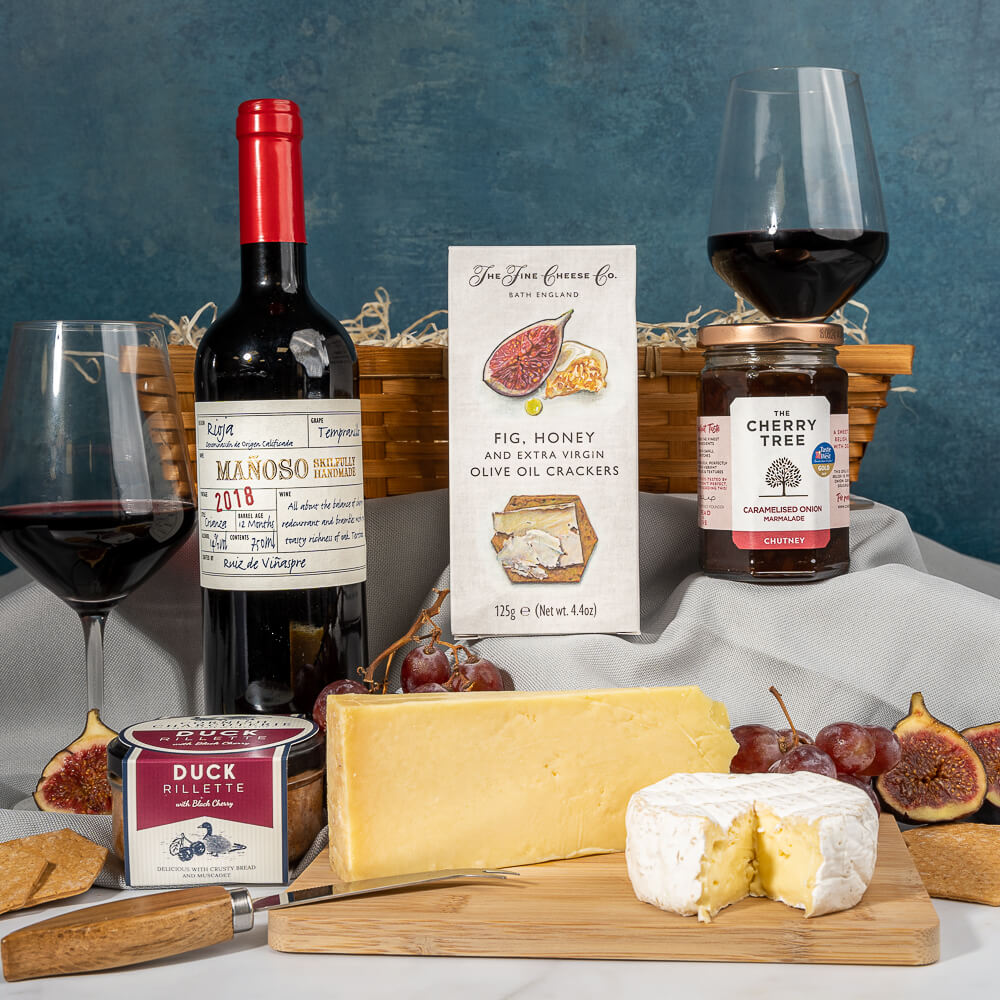 Cheese, Duck Rillette & Wine Hamper