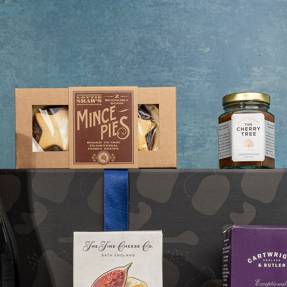 Christmas Wine, Cheese and Treats Hamper