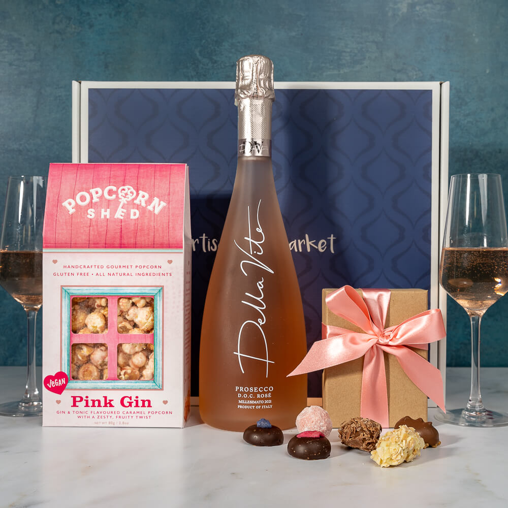 Luxury Prosecco, Popcorn & Truffles Hamper