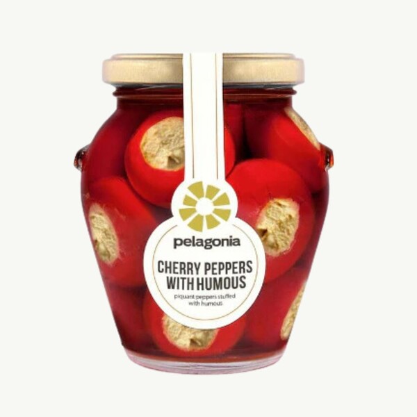 Cherry Peppers with Humous
