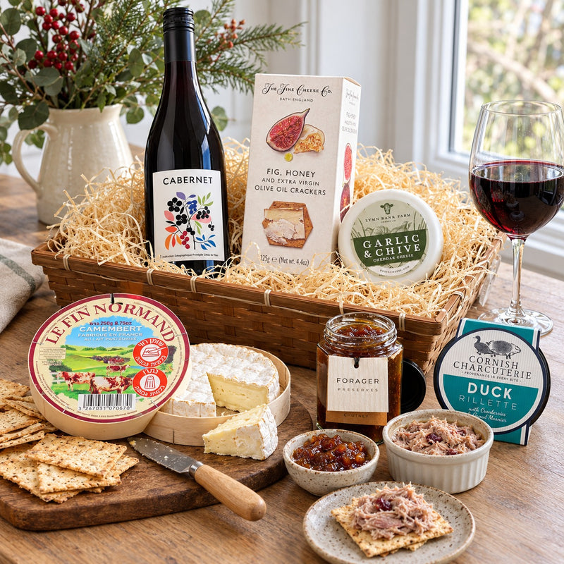 Cheese, Duck Rillette & Wine Hamper