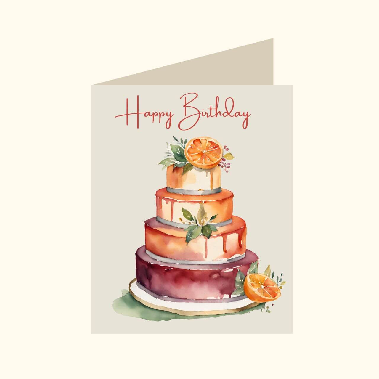 Happy Birthday Orange Cake