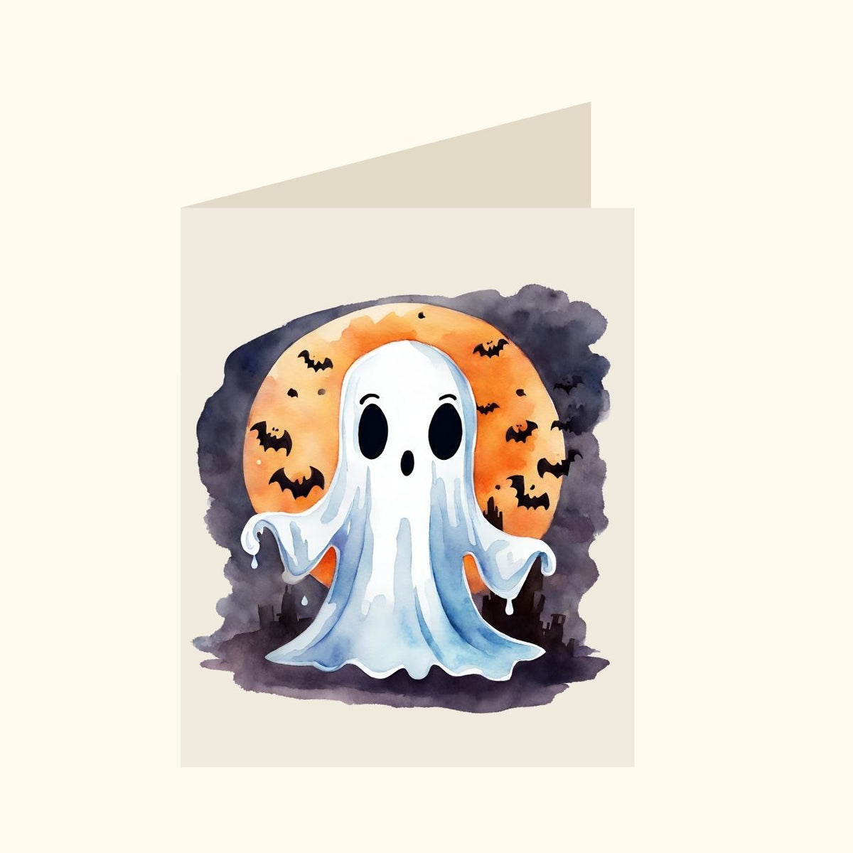 Watercolour Halloween Ghost