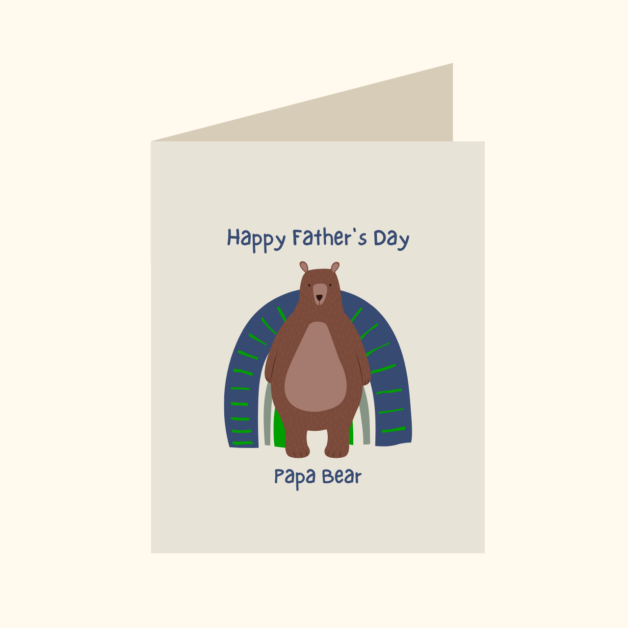 Happy Fathers Day Papa Bear