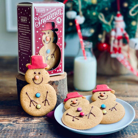 4 Gingerbread Snowmen In A Box