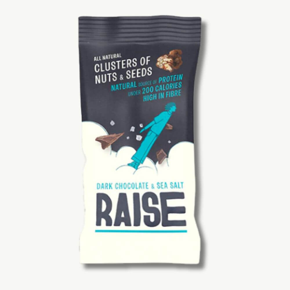 Raise Snacks Dark Chocolate And Sea Salt 40G