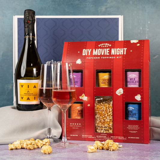 Ultimate Movie Night Popcorn Kit & Bubbles Hamper