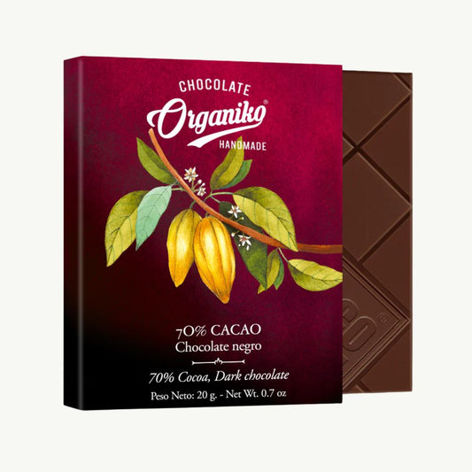Chocolat Organiko Dark Chocolate 70% Cocoa 20g