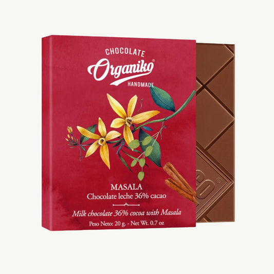 Chocolat Organiko Masala Milk Chocolate 46% Cocoa 20g