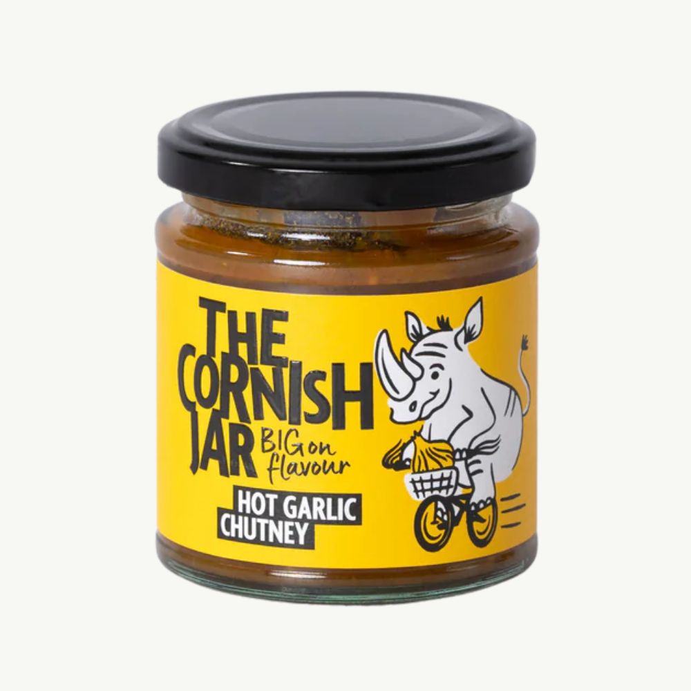 Cornish Jar Hot Garlic Chutney 210g
