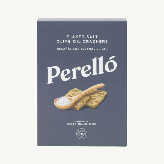 Perello Flaked Salt Olive Oil Crackers 150g