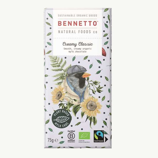 Bennetto Creamy Classic Chocolate Bar 75g