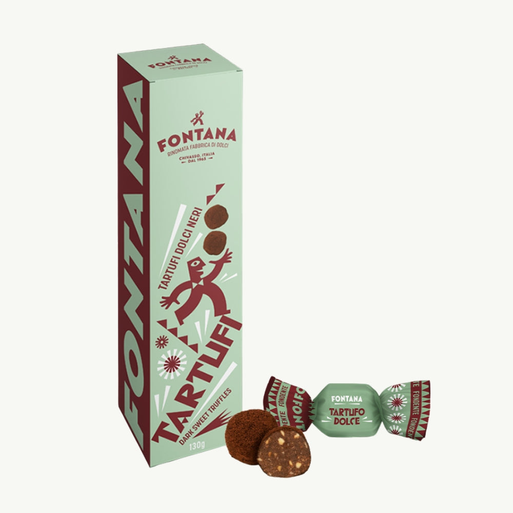 Dark Sweet Truffles with a Chocolate & Hazelnut Filling 130g