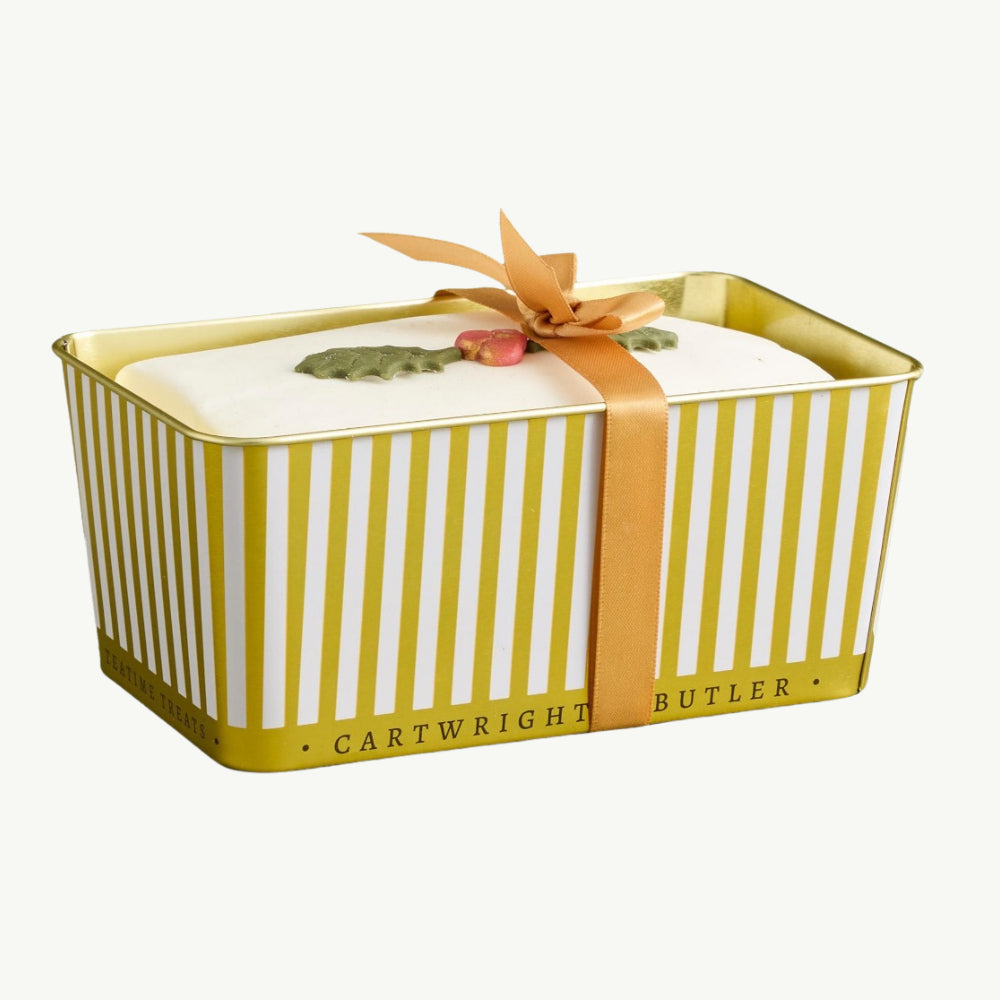 Christmas Iced Fruit Cake in Tin