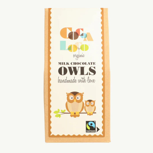Cocoa Loco Organic Milk Chocolate Owls 100g