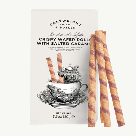 Crispy Wafer Rolls with Salted Caramel Cream 150g
