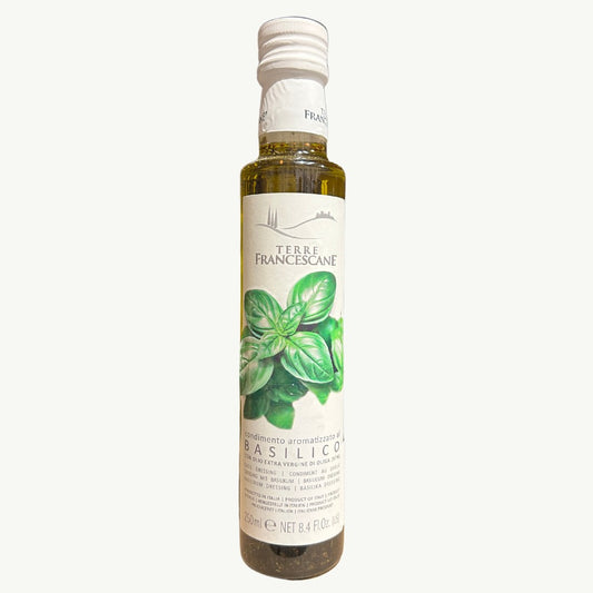 Olio Extra al Basilico, Extra Virgin Olive Oil Flavoured with Basil (250ml)