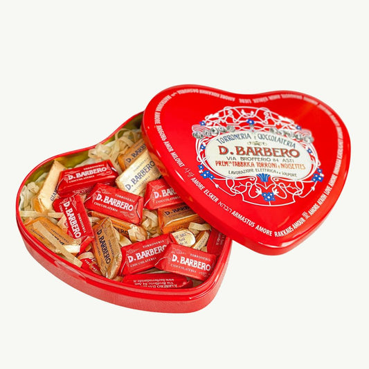 Gianduiotti Chocolates in Heart Tin 150g