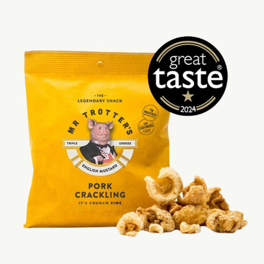 English Mustard Pork Crackling 30g