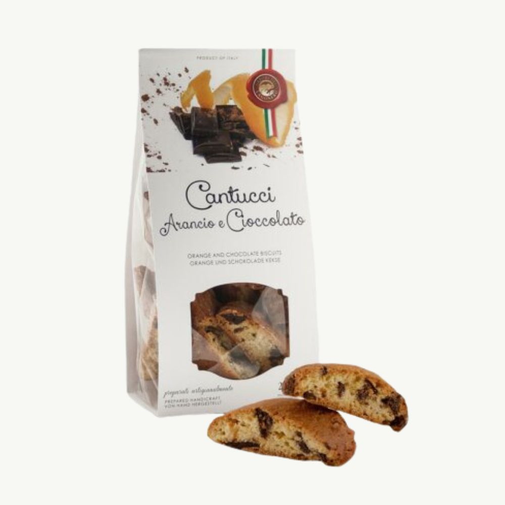 Cantucci Arancia e Cioccolato, Biscuits with Orange and Chocolate 200g