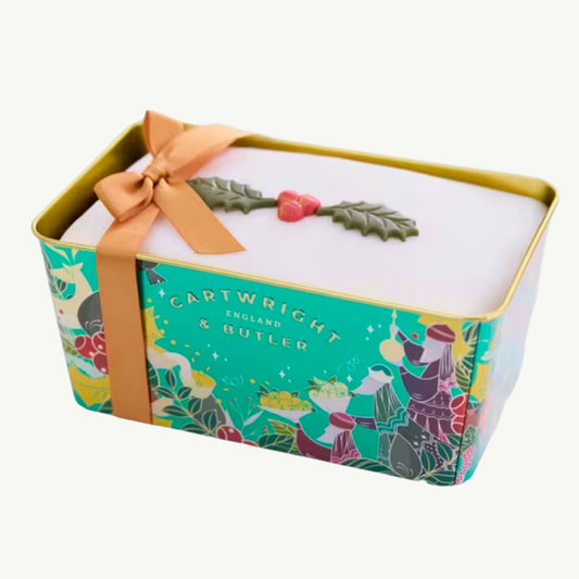 Christmas Iced Fruit Cake in Tin