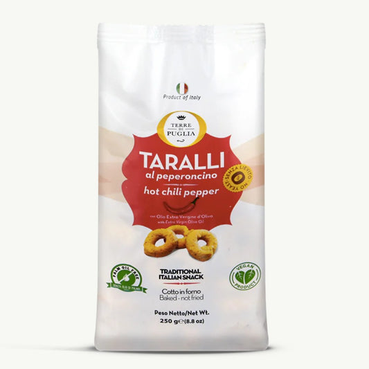 Taralli al Peperoncino, with Hot Chilli Pepper (250g)