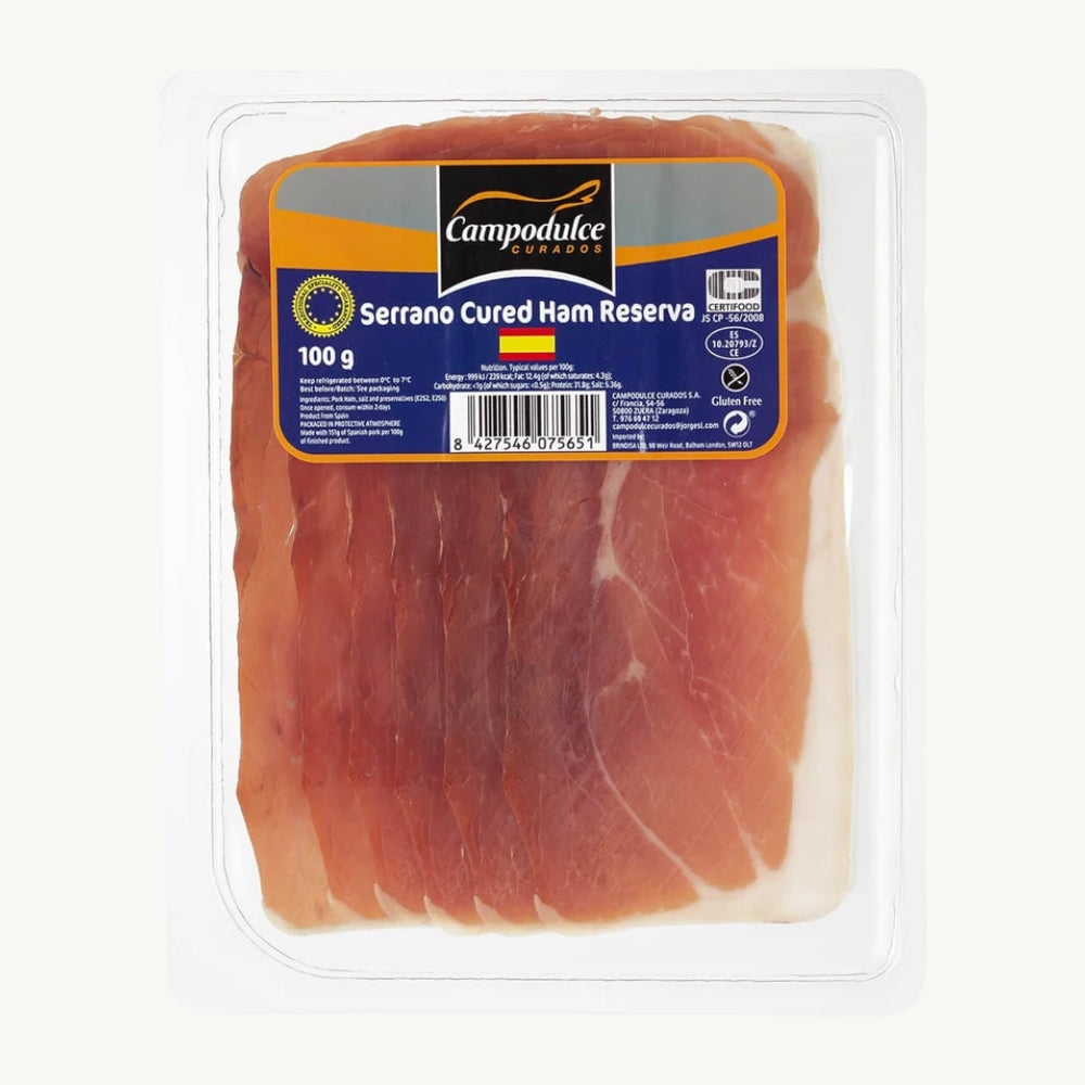 Campodulce Serrano Ham Slices 100g