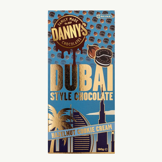 Danny's Hazelnut Cookie Cream Dubai Style Chocolate 190g