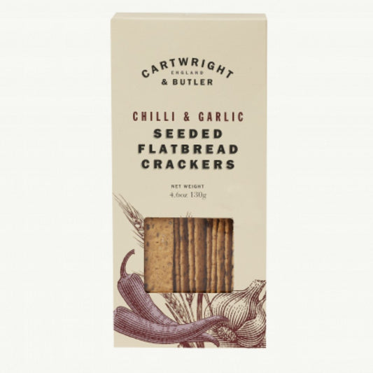 Chilli & Garlic Seeded Flatbread Crackers 130g