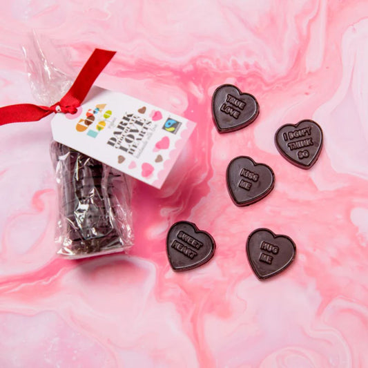 Dark Chocolate Love Hearts 100g