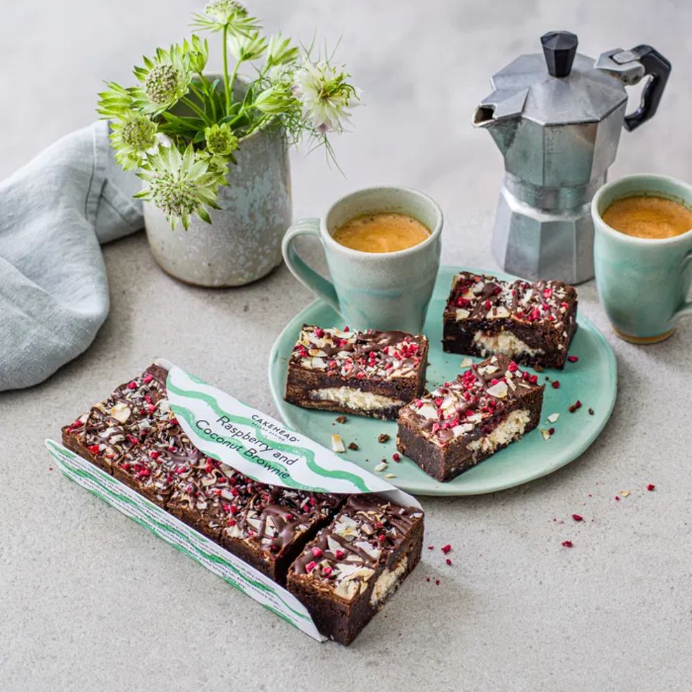 Raspberry & Coconut Brownie 300g