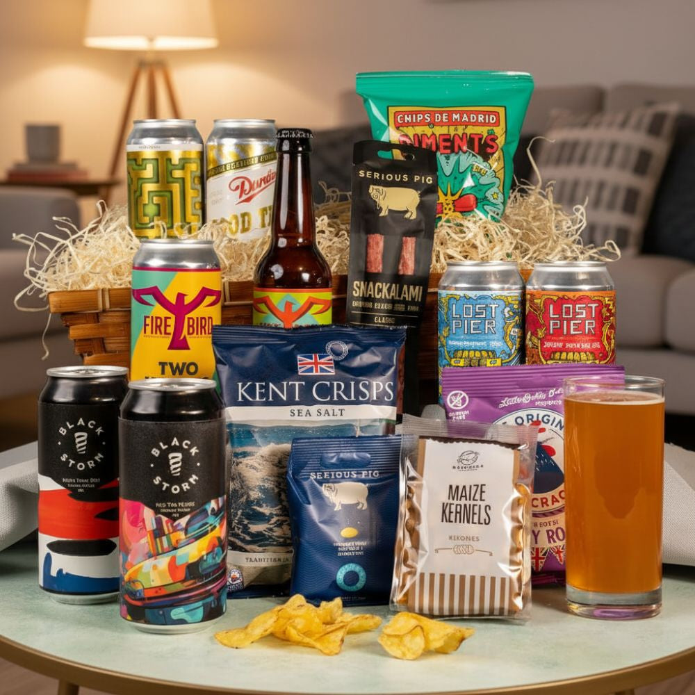 Luxury Craft Beer & Snacks Basket