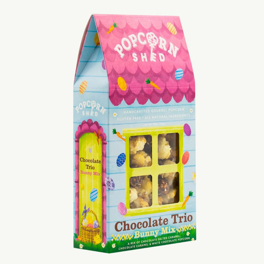 Chocolate Trio Bunny Mix Popcorn Shed 80g