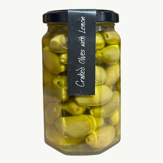 Cracked Green Olives Marinated with Lemon (280g)