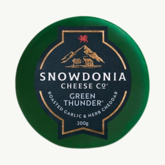 Green Thunder Garlic & Herb Cheddar 200g